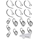 ALXCD Earbud Gel & Ear Hook for Plantronics, ALXCD 9 Pcs (Small/Medium/Large) Clear Replacement Eargel & 6 Pcs Clear Ear Hook, Fit for Plantronics
