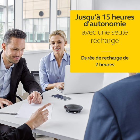 Jabra Speak 510 UC Wireless Bluetooth Speaker for Softphone and Mobile Phone - Easy Setup, Portable Speaker for Holding Meetings Anywhere