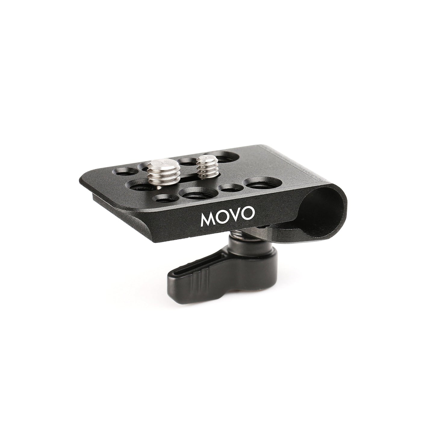 Movo CAB1000 15mm Modular Rod Clamp Adapter - Mounts Cameras, Monitors, Recorders to Rigs with Multiple 1/4" and 3/8" Male/Female Mounting Threads (2