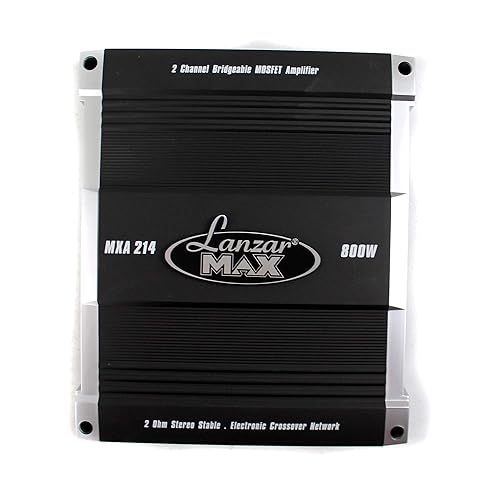Lanzar MXA214 800-Watt 2-Channel Bridgeable MOSFET Amplifier
