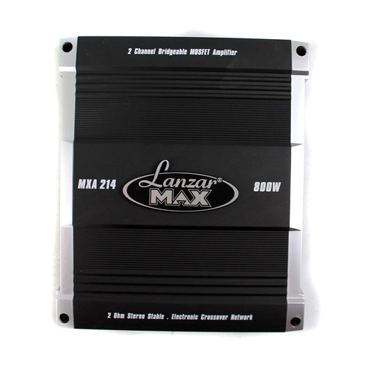 Lanzar MXA214 800-Watt 2-Channel Bridgeable MOSFET Amplifier