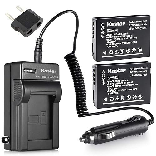 Kastar Battery (X2) & AC Travel Charger for Leica BP-DC7, BP-DC7-E, BP-DC7-U, BP-DC-U, BP-DC and Leica V-Lux 20, V-Lux 30, V-Lux 40 Digital Cameras
