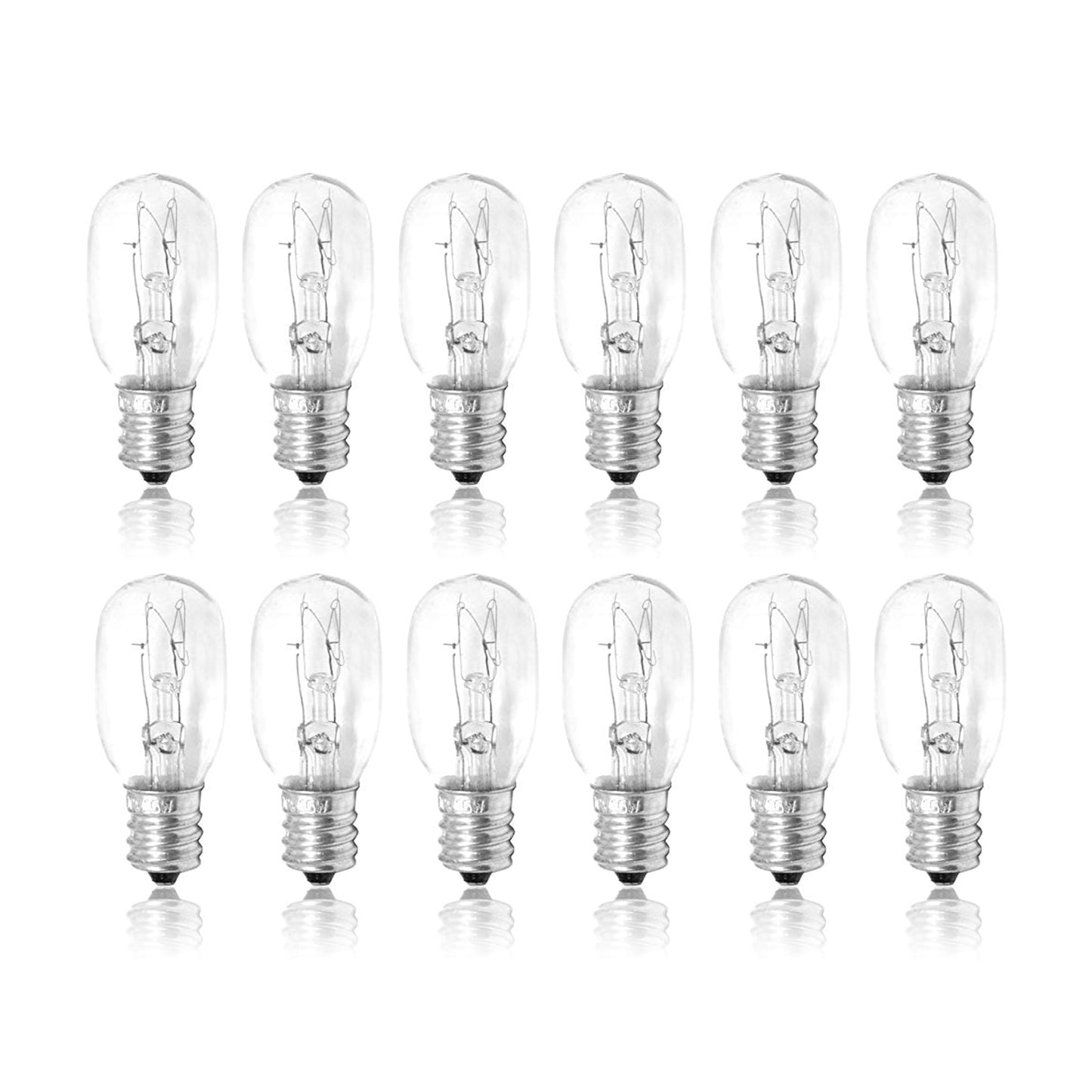 Mandala Crafts 120v 7w Night Light Bulbs Dimmable Himalayan Salt Lamp Bulbs - 12 C7 Bulbs E12 Small Bulbs for Christmas Village Light Bulbs Inflatable