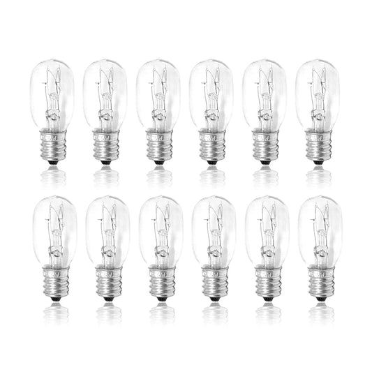 Mandala Crafts 120v 7w Night Light Bulbs Dimmable Himalayan Salt Lamp Bulbs - 12 C7 Bulbs E12 Small Bulbs for Christmas Village Light Bulbs Inflatable