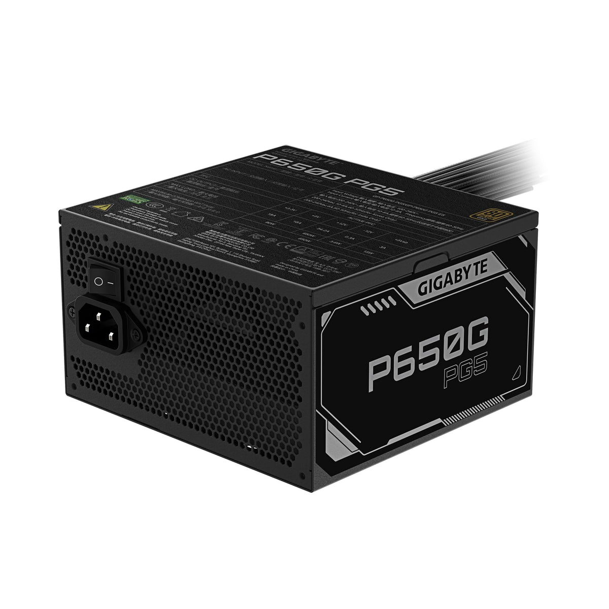 GIGABYTE P650G PG5 - ATX 3.1 & PCIe 5.1 Ready - 650W 80 Plus Gold Certified Power Supply