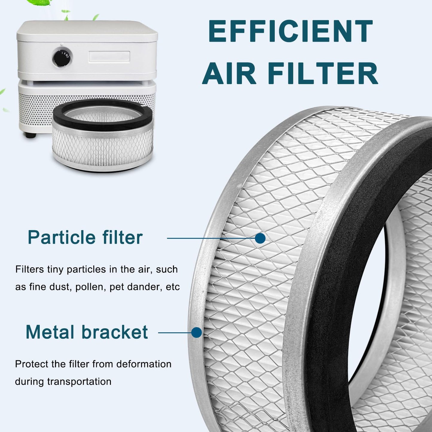 Slirceods HM100 Filter Replacement Compatible with Austin Air it Room Air Purifier Air Filters,2pack