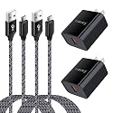 Android Phone Fast Charger,Quick3.0 USB Fast Wall Charger Plug Micro USB Cable 6FT Compatible for Samsung Galaxy J3 J5 J7 J8 S7 S6 A10 A02 A6 A01, LG