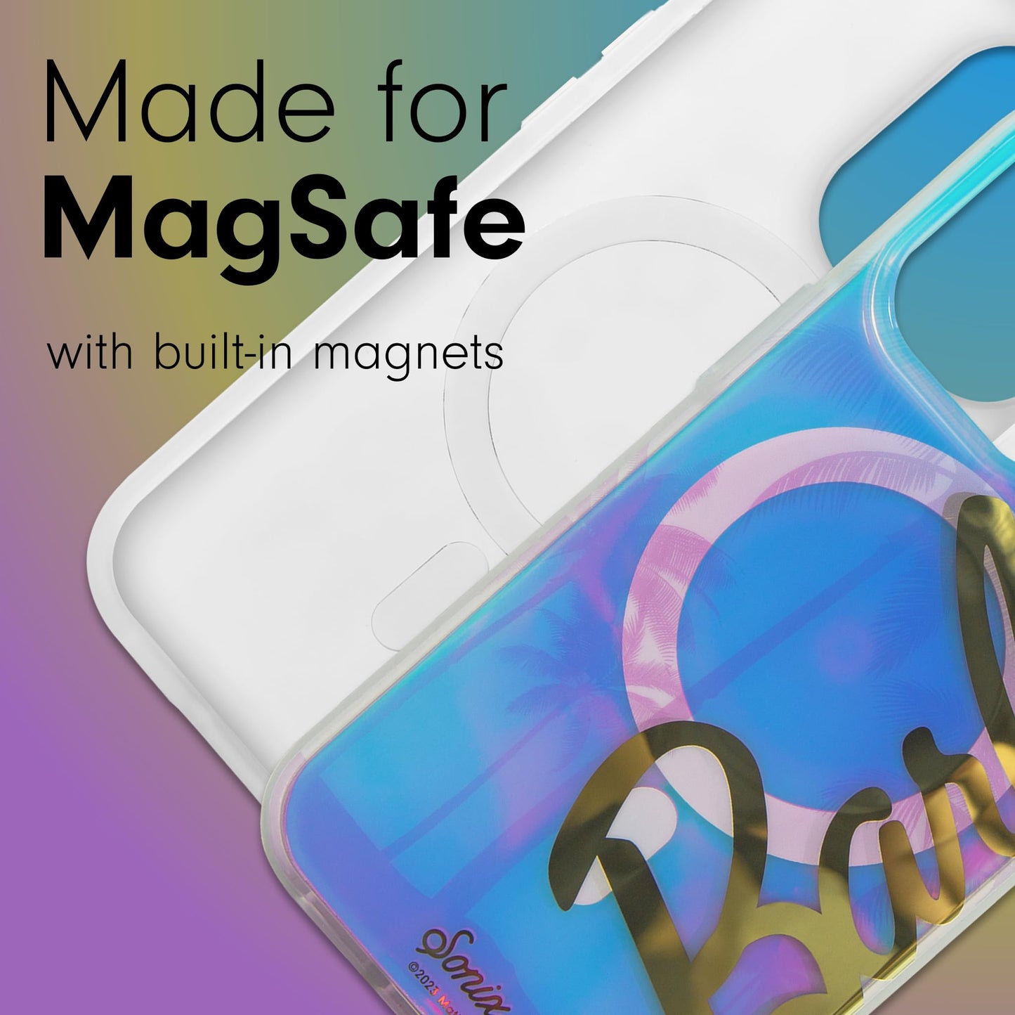 Sonix Protective Phone Case for iPhone 15 Pro Max | Compatible with Magsafe | 10ft Drop Tested | Disco Cowgirl