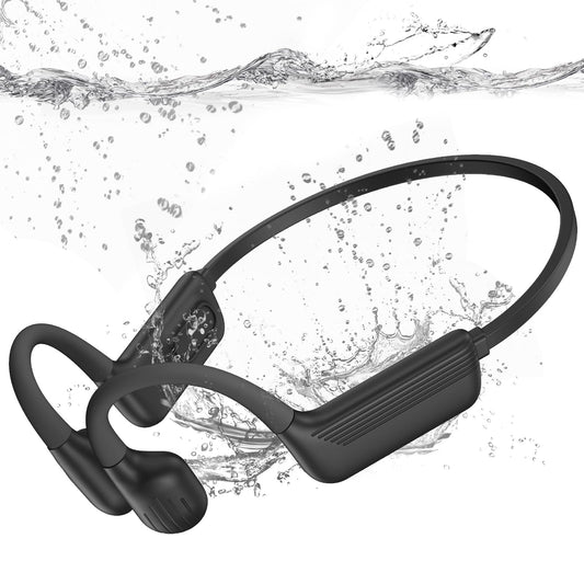 Liquid Silicone Swimming Headphones-Bone Conduction Headphones, IP68 Waterproof Underwater Earphones, LiteSurge Bluetooth Soft/Skin Open Ear Swim…