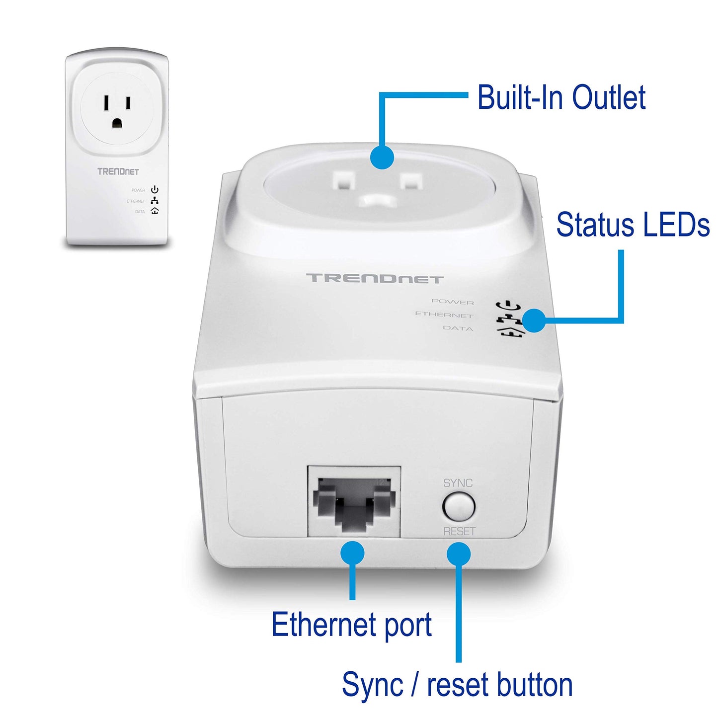 TRENDnet TPL-407E2K, Powerline 500 AV Nano Adapter Kit