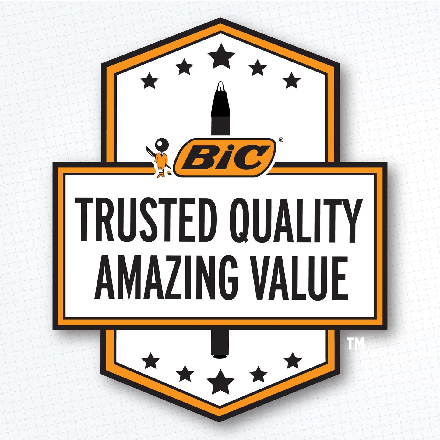 BIC Cristal Xtra Smooth Ballpoint Pen, Medium Point (1.0mm), Black, For Everyday Writing Activities, 10-Count