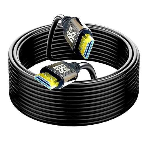 4K HDMI Cable 60ft 2.0 18Gbps,High Speed HDMI Cables 4K60 2K120 1080P eARC HDR HDCP 2.2 2.3 Compatible with Apple TV 4K Sony LG Samsung Xbox Series X