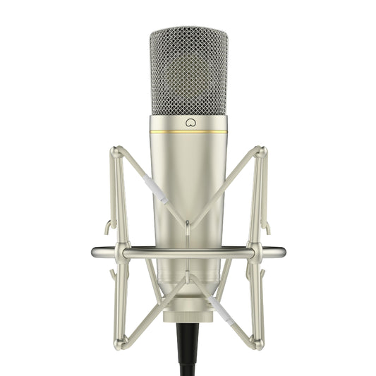 MA-67 Studio Condenser Microphone, 34mm Gold Large Diaphragm Capsule, Including Hydro Pop Filter, Metal Shock Mount, XLR Cable and Mic Bag - For Music