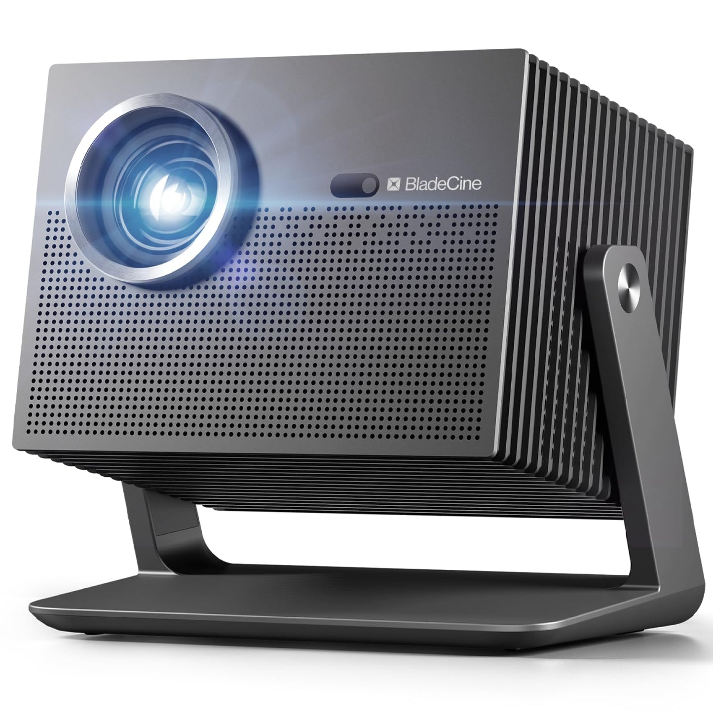 BladeCine Cube 600 Netflix Projector, 1080P Portable Projector with Wifi and Bluetooth, True ISO 600 ANSI Lumens, 360° Adjustable Gimbal Stand, Auto