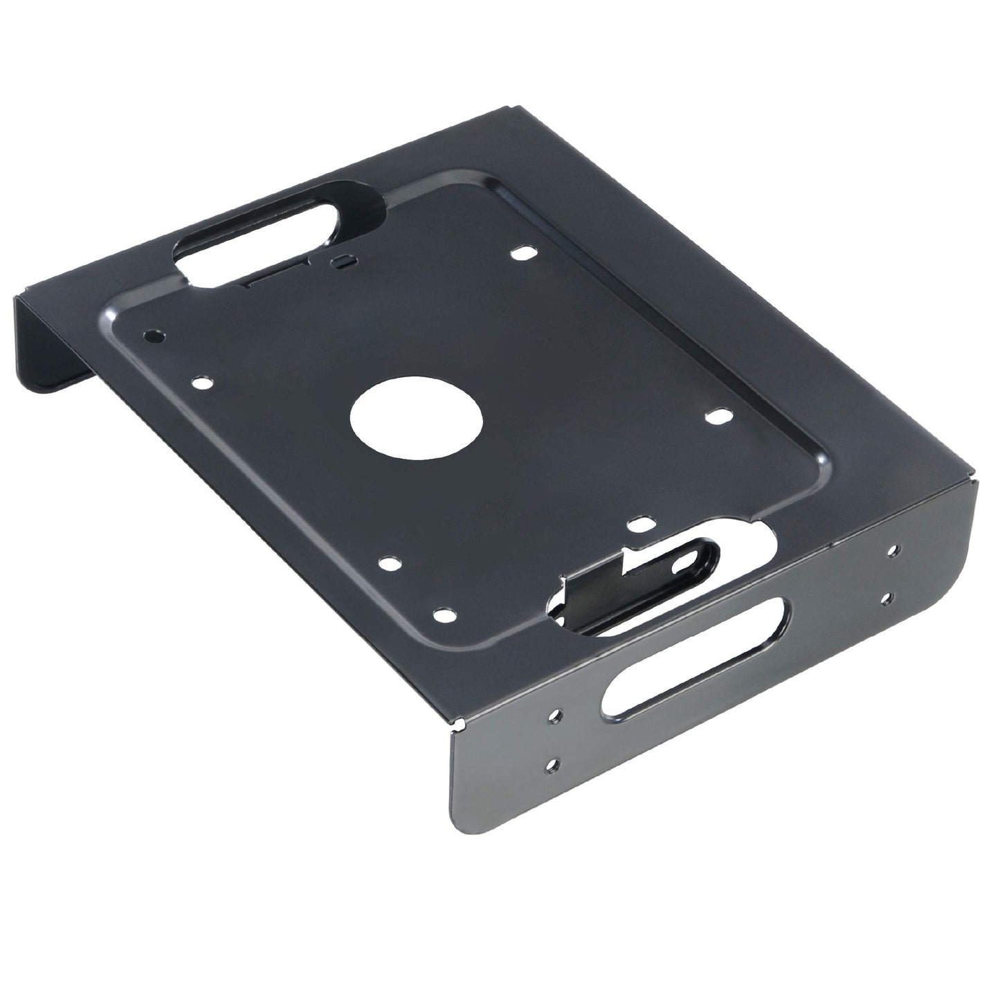 Akasa SSD & HDD Adapter | Fits 3.5" HDD or 2.5" HDD/SSD Into 5.25" PC Bay | Included Anti Vibration Pads and Mounting Screws| Black SECC | AK-HDA-01