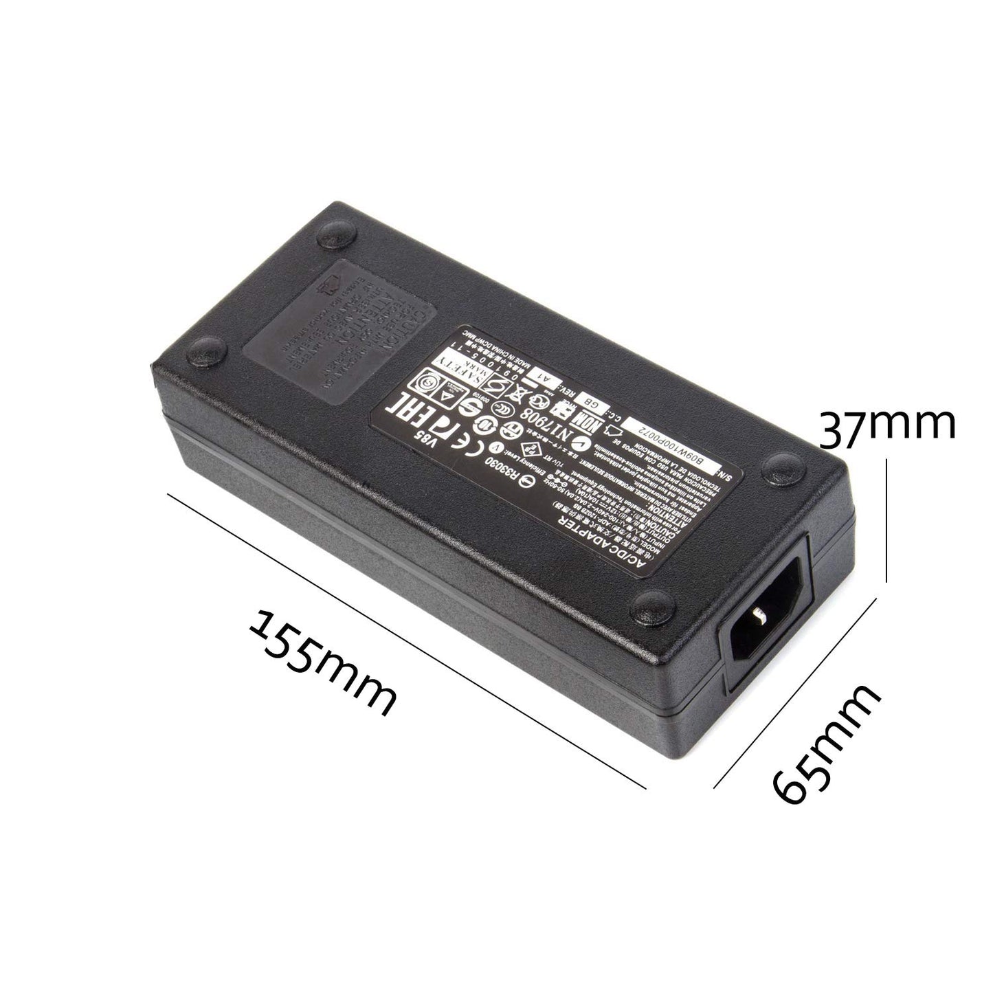 Xenocam 12V 10A 120W DC Power Supply Adapter 100V~240V AC to DC Converter 12 Volt 10 Amp Transformer 5.5x2.5mm Tip for 5050 3528 LED Strip Light 3D…