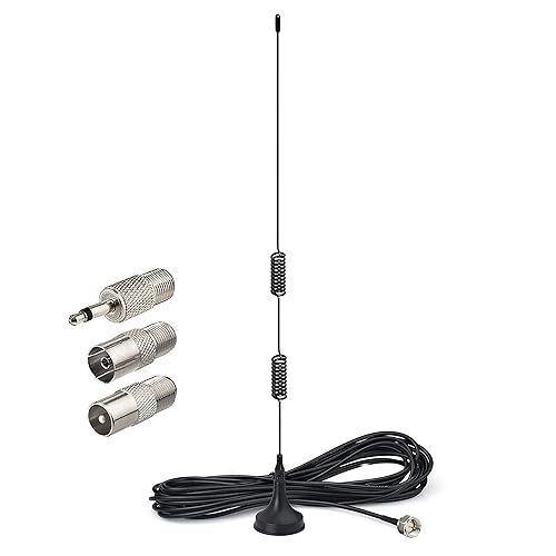 Bingfu FM Radio Antenna Magnetic Base for Pioneer Onkyo Yamaha Marantz Sherwood Indoor Digital HD FM Radio Bluetooth Home Stereo Receiver AV Audio