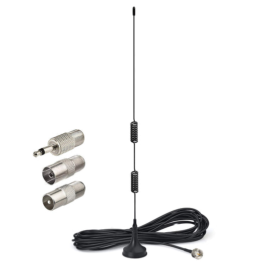 Bingfu FM Radio Antenna Magnetic Base for Pioneer Onkyo Yamaha Marantz Sherwood Indoor Digital HD FM Radio Bluetooth Home Stereo Receiver AV Audio
