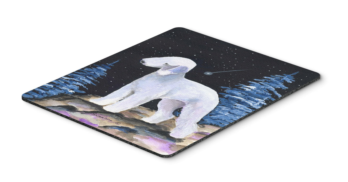 Caroline's Treasures SS8455MP Starry Night Bedlington Terrier Mouse Pad, Hot Pad or Trivet for Home Office Gaming Working Computers Laptop Mouse