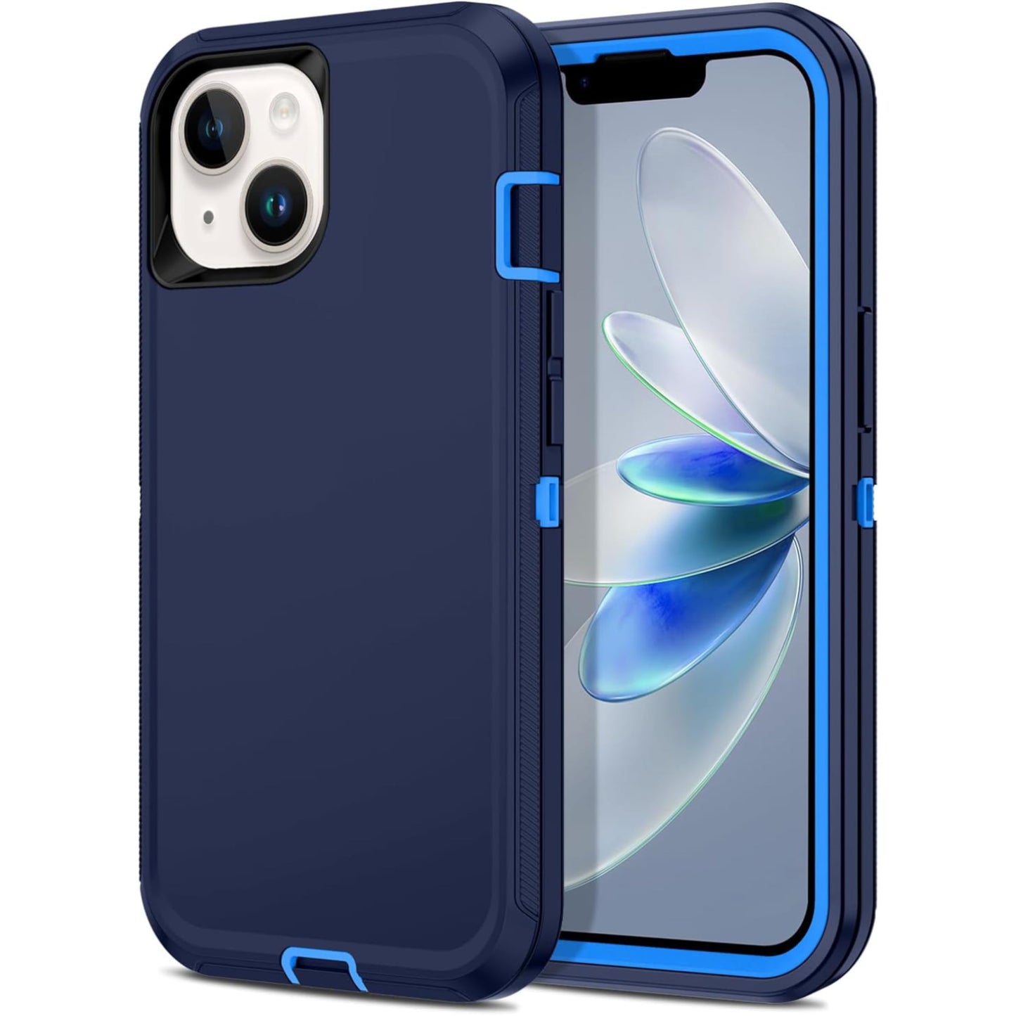 Apple iPhone 12 / iPhone 12 Pro Case (6.1") Rugged Case Heavy Duty Shockproof Dust/Drop Proof Dual Layer Cover Navy