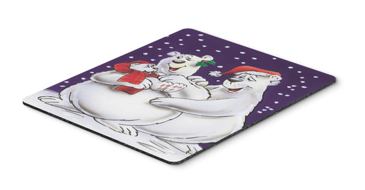 Caroline's Treasures AAH7269MP Holiday Polar Bears Mouse Pad, Hot Pad or Trivet for Home Office Gaming Working Computers Laptop Mouse Mat,Washable