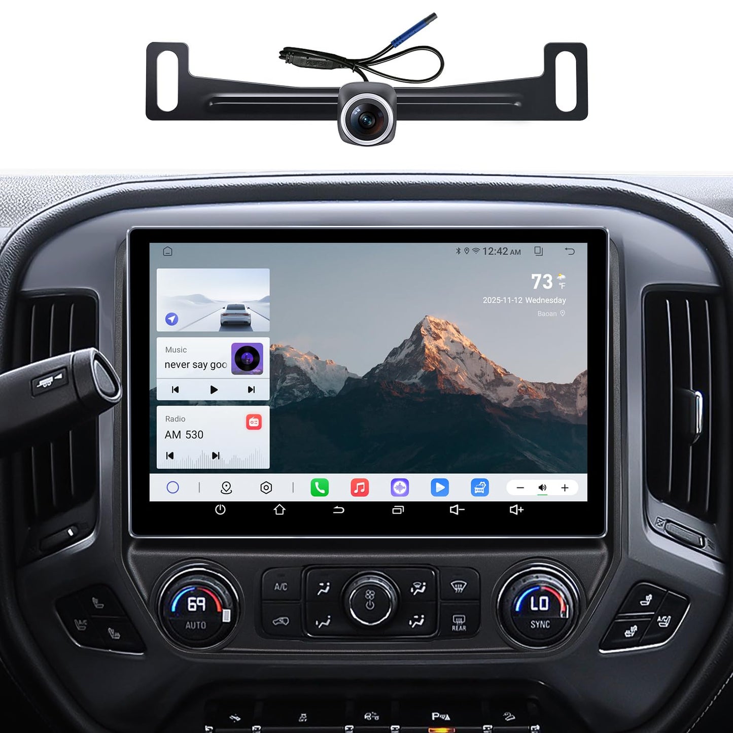 11.5''Car Radio for Chevy Silverado Radio GMC Sierra Stereo 2014-2018 with Wireless CarPlay & Android Auto/Android 13 /5G WiFi/TouchScreen/FM/AM/4GB