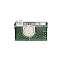 35Ti 28Ti Case, BolinUS Handmade Genuine Real Leather Half Camera Case Bag Cover for Nikon 35Ti 28Ti Camera with Hand Strap (Green)