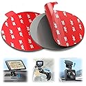 volport Sticky Adhesive for Dash Cam Suction Cup Mount, 90mm Circle Heat Resistant Double Sided Extra Strong Mounting Tape Pad Replacement for Car