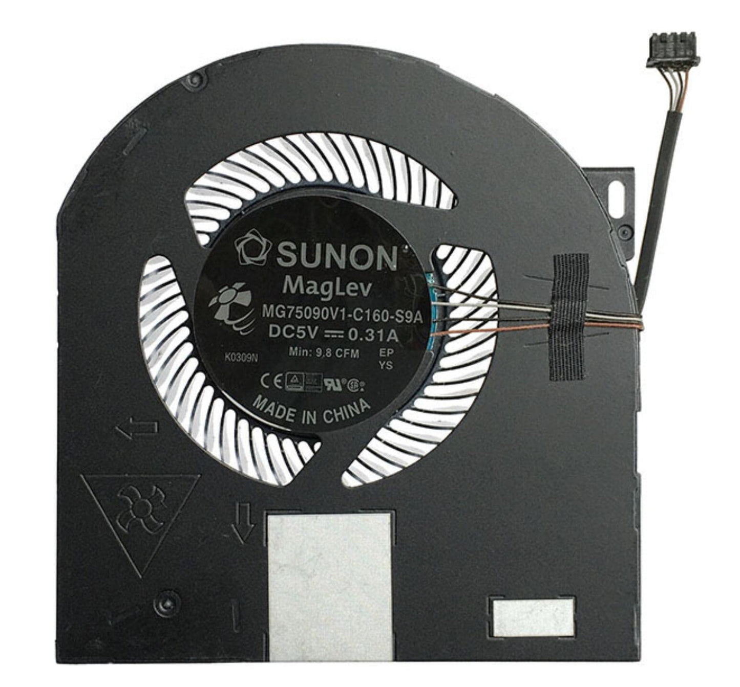 Fleshy Leaf CPU + GPU Cooling Fan Replacement for Dell Precision 7530 M7530 7540 P74F Series MG75090V1-C170-S9A MG75090V1-C160-S9A DC5V