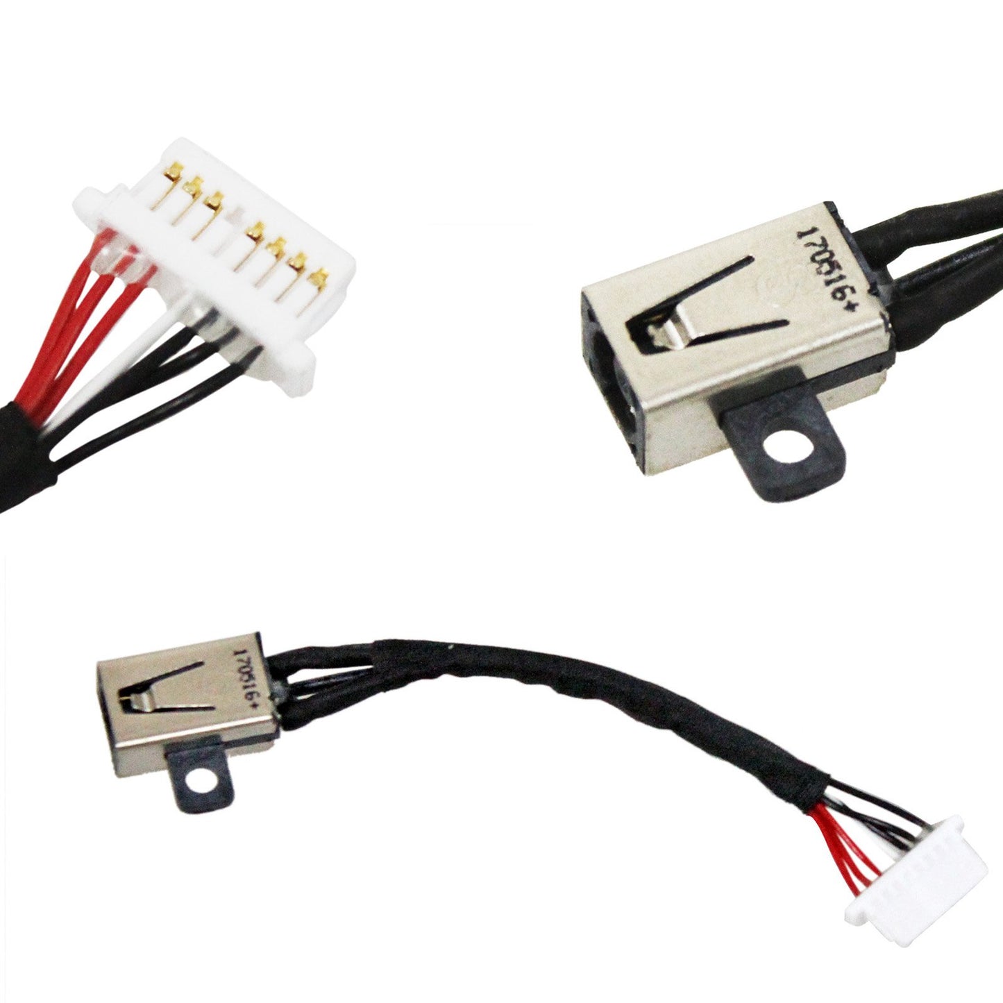 GinTai DC Power Jack with Cable Socket Plug Connector Port Replacement for Dell Inspiron 13 7347 7348 7352 7353 7359 7368 17 7000 7773 7778 7779 6VV22