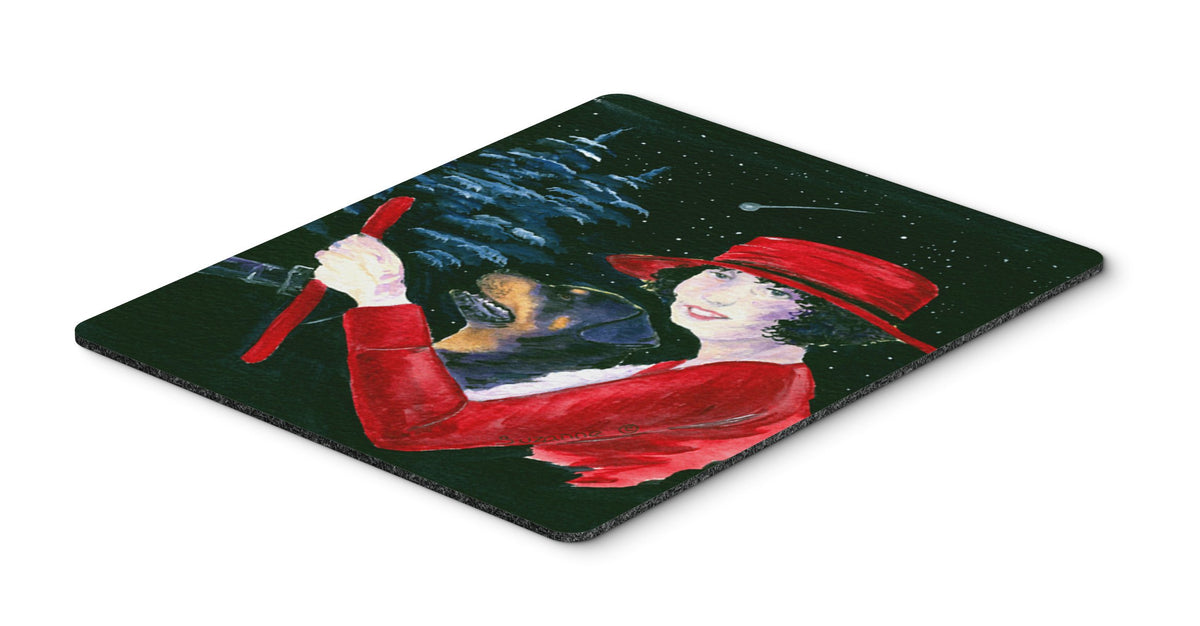Caroline's Treasures SS8551MP Lady Driving with her Rottweiler Mouse Pad, Hot Pad or Trivet, Large, Multicolor