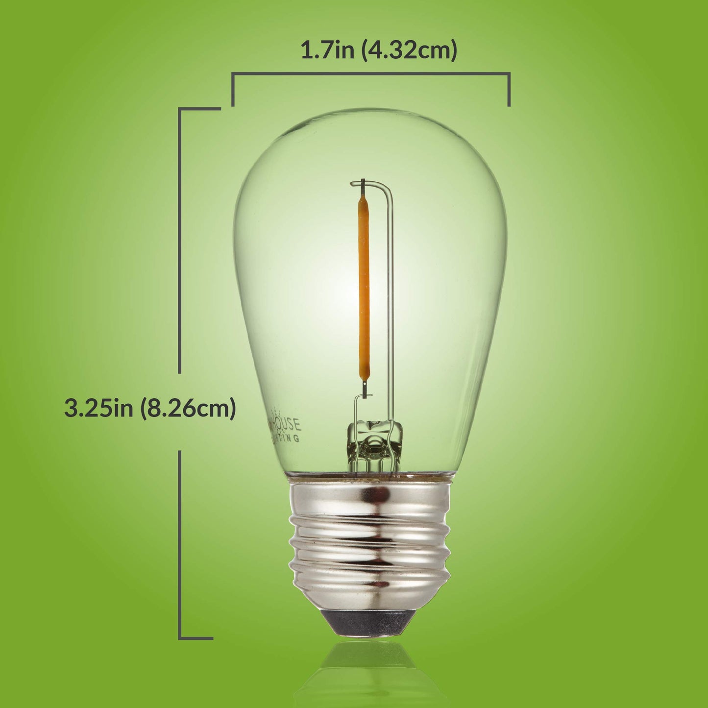 Newhouse Lighting Outdoor Weatherproof 1W S14 LED Replacement String Light Bulbs, Standard Base, 30-Pack