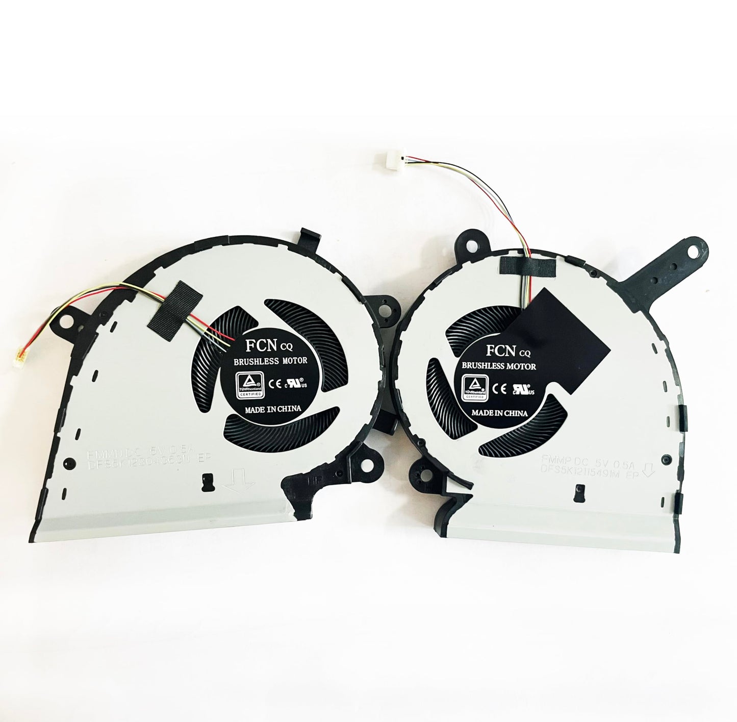 Fleshy Leaf Replacement CPU + GPU Cooling Fan for Asus Rog Strix G531 G531G G531GT G531GU G531GD G531GW G531GV-DB76 G531GT-BI7N6 DC5V DFS5K12115491M