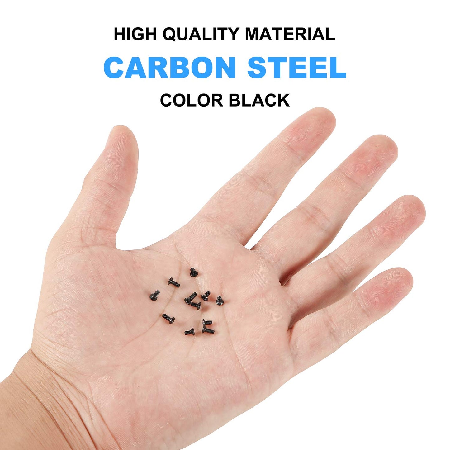 MEIYYJ 500pcs M2 M2.5 M3 Laptop Notebook Computer Replacement Screws Kit, PC Flat Head Phillips Screw Assortments, Countersunk SSD Electronic Repair