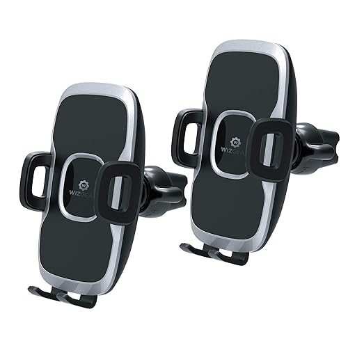 WizGear Phone Holders for Your Car, Car Air Vent Phone Mount, Car Phone Holder with Twist Lock Hook Clip for A Strong Hold to Vent, Compatible