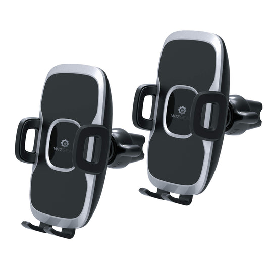 WizGear Phone Holders for Your Car, Car Air Vent Phone Mount, Car Phone Holder with Twist Lock Hook Clip for A Strong Hold to Vent, Compatible