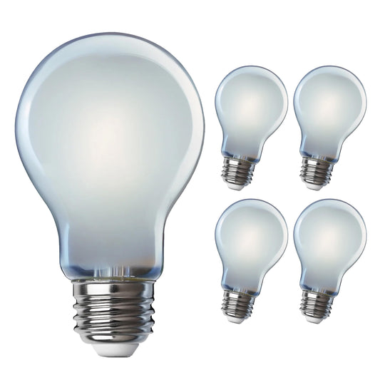 Feit Electric A19 LED Light Bulb, 60W Equivalent, Dimmable, 800 Lumens, E26 Med Base, 5000K Daylight, 90 CRI, 8.8W Standard Glass Filament Lighting