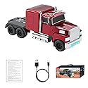 WS-570 Retro American Truck Model Bluetooth Replica Speaker - Portable HD Sound, TWS Stereo,FM Radio,LED Party Lights,Built-in Microphone