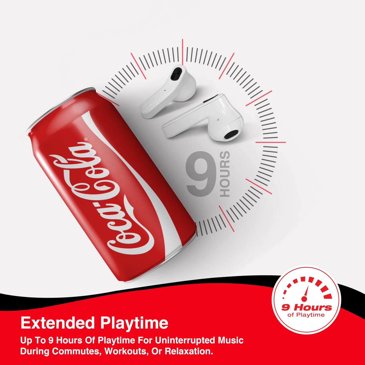 Coca-Cola Can Shaped Wireless Earbuds - Bluetooth 5.0 Headphones with Built-in Mic, Voice Assistant Compatibility, 9H Playtime, HD Stereo Sound…