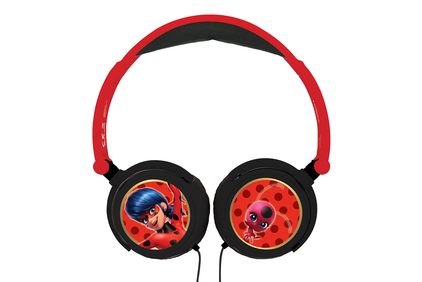LEXiBOOK, Miraculous Ladybug Tikki, Stereo Headphones, Safe Volume, Foldable and Adjustable, red, HP015MI