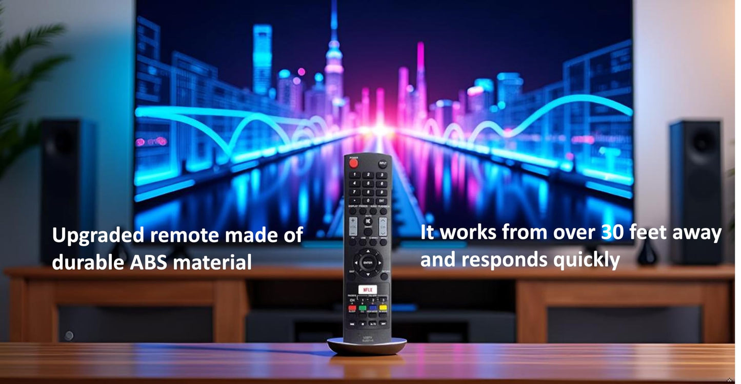 GJ221-C Remote Control for Sharp LCD/LED TV LC32LE653U LC40LE653U LC43LE653U LC-43LE653U LC-48LE653U LC55LE653U LC65LE645U LC-65LE645U (Substitute