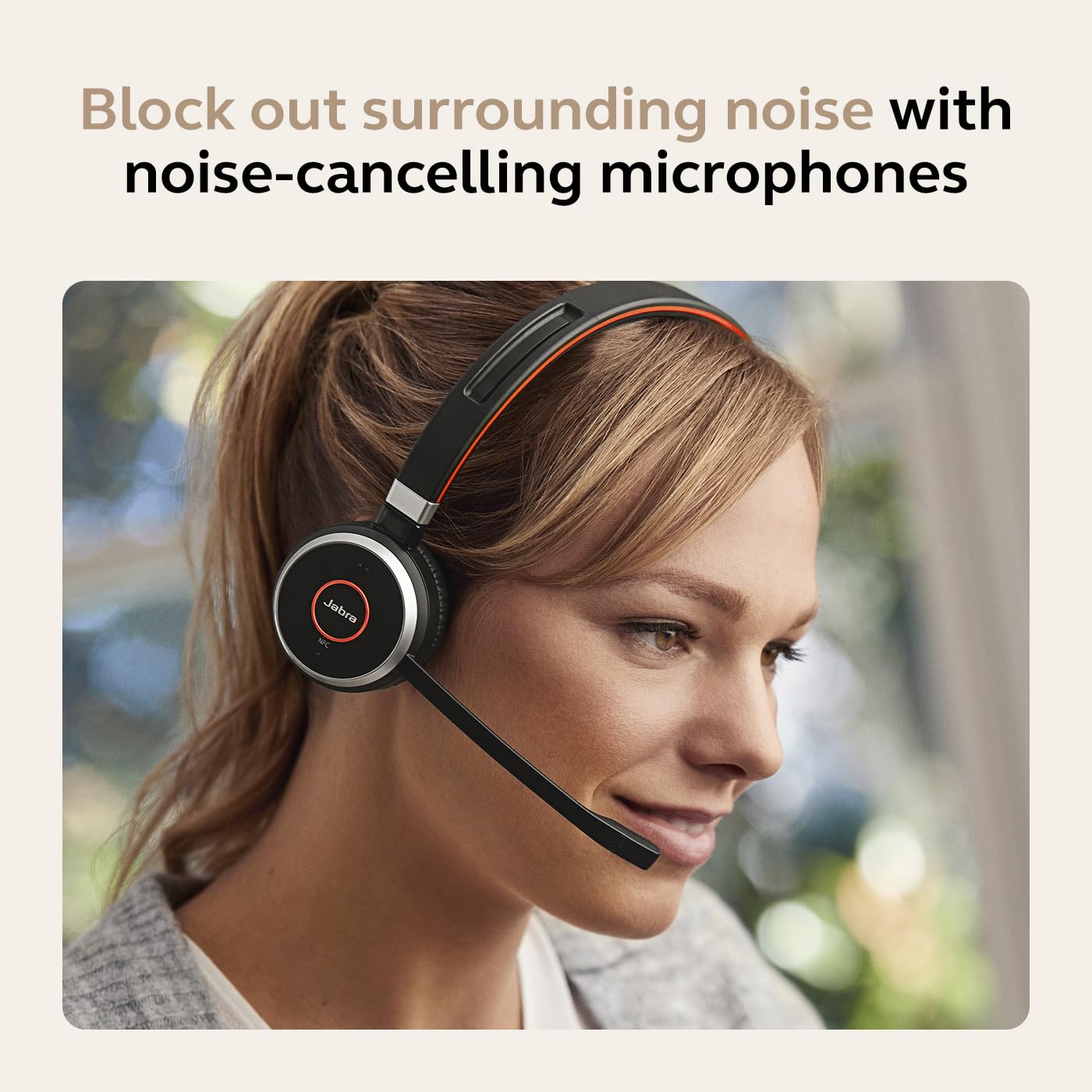 Jabra Evolve 65 SE Mono Wireless Headset - Bluetooth Headset with Noise-Cancelling Microphone, Long-Lasting Battery, and Dual Connectivity - MS Teams…