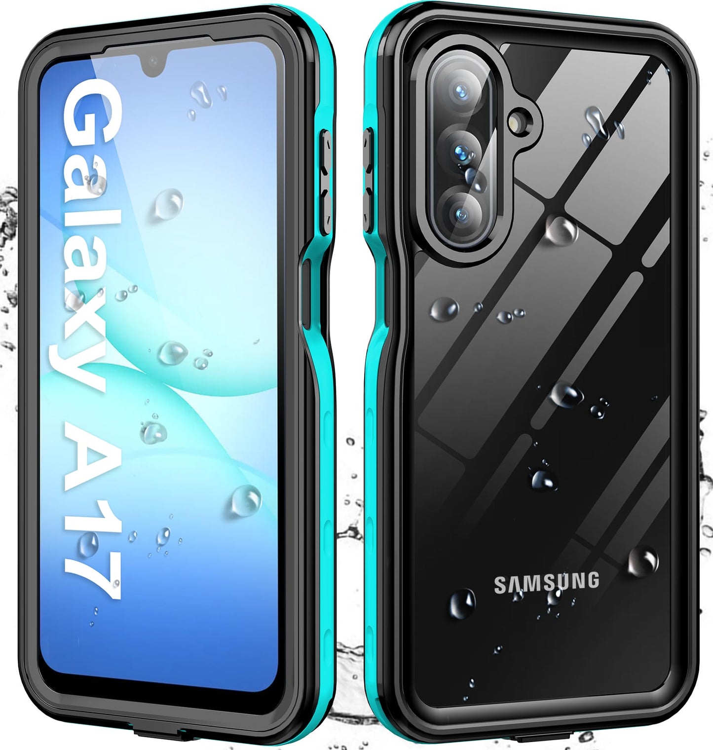 for Samsung Galaxy A17 5G Phone Case Waterproof, [IP68 Waterproof Dustproof] [Built-in Screen Protector] Rugged Full Body Underwater Shockproof