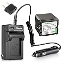 Kastar Battery 1-Pack + Charger Kit for VW-VBG260 AG-AC7 AG-AF100 AG-HMC40 AG-HMC80 AG-HMC150 HDC-HS250 HDC-HS300 HDC-HS700 HDC-SD600 HDC-SD700