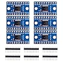 GeeekPi 6Pack TXS0108E 8 Channel Logic Level Converter Bi-Directional High Speed Full Duplex Shifter 3.3V 5V for Arduino Raspberry Pi