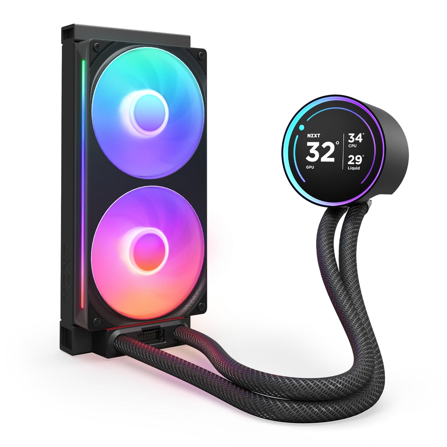 NZXT Kraken Elite 240 RGB 2024 - AIO CPU Liquid Cooler - 240mm Radiator - F240 RGB Core Fan - Customizable 2.72" IPS LCD - NZXT Turbine Pump - AMD®