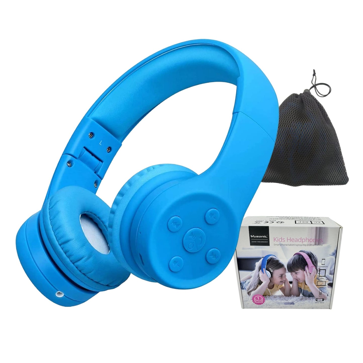 YUSONIC Headphones for Toddlers Bluetooth, Wireless Headphone for Toddler Baby Kids with Sharing Port, Kids Headphones with Mic for Boys Girls Travel…
