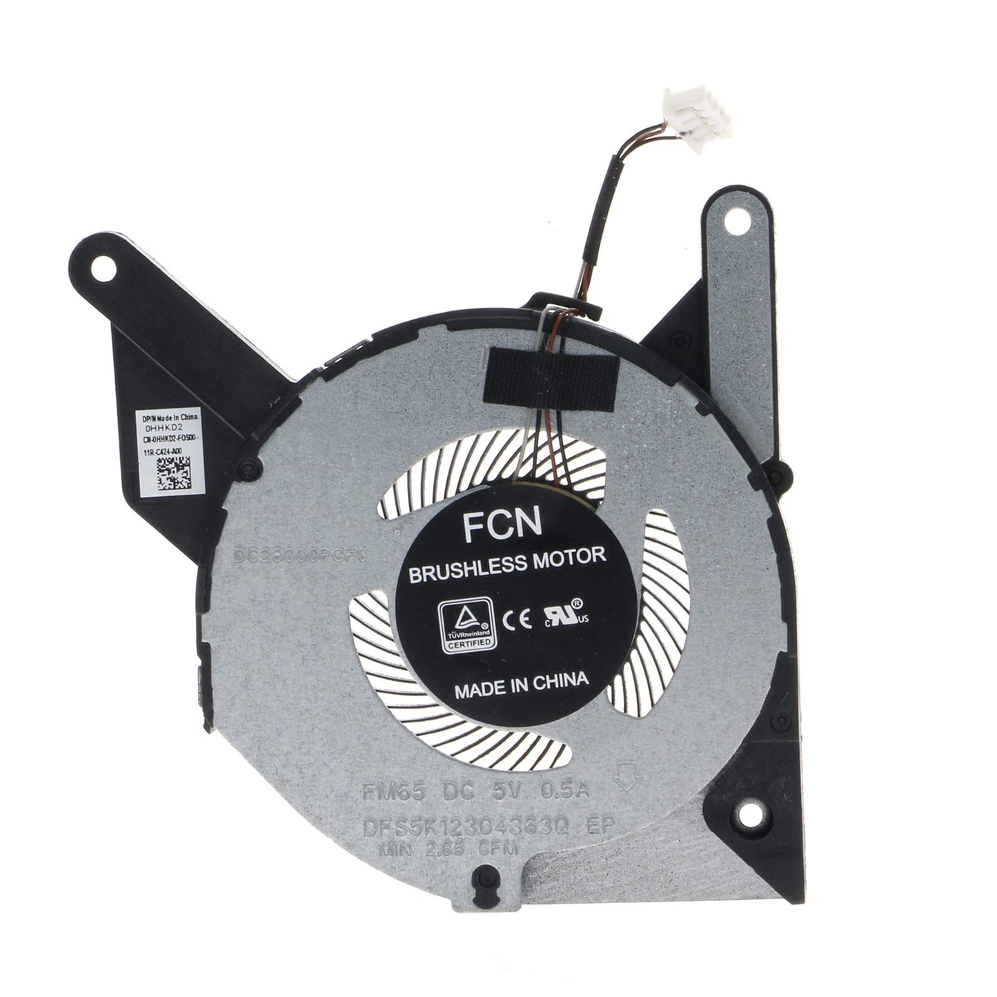 Replacement CPU Cooling Fan for DELL Latitude 5410 0HHKD2 FM65 DFS5K12304363Q