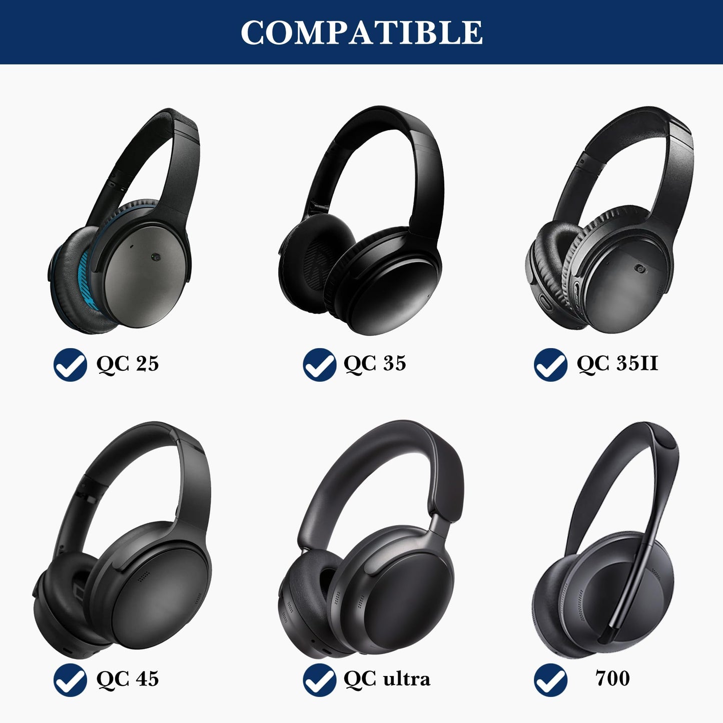 Linkidea Headphones Carrying Case Compatible with Bose QC Ultra II/45/35 II, 700, AE2w, SoundLink, SoundTrue, Protective Hard Shell Travel Bag