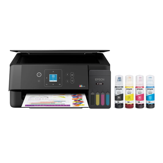 Epson EcoTank ET-2900 Wireless All-in-One Color Supertank Printer with up to 3 Years of Ink, Refillable Tanks, Perfect for Home, 11 PPM, 1.44" Color